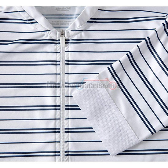 Abbigliamento Ciclismo La Passione Manica Corta 2019 Stripe Bianco